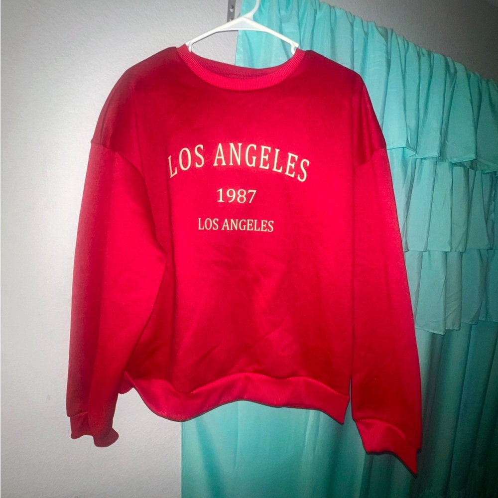 burgundy los angeles sweatshirt